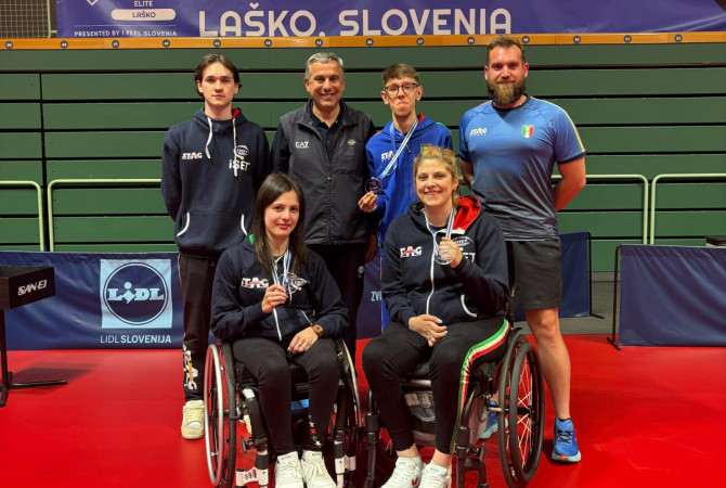 Tennistavolo, ITTF World Para Elite Lasko: 3 argenti per l'Italia nei singolari