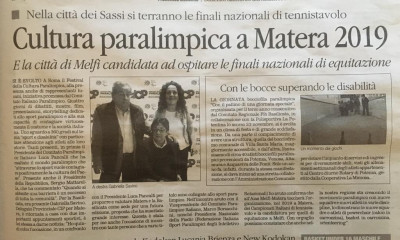 Cultura Paralimpica a Matera 2019