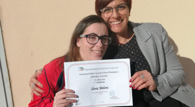 Alla festa del ciclismo non poteva mancare la campionessa di tandem Ilaria Me...