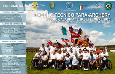 RADUNO TECNICO PARARCHERY - REGGIO CALABRIA 18/20 settembre 2020