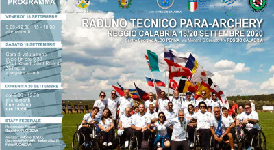 RADUNO TECNICO PARARCHERY - REGGIO CALABRIA 18/20 settembre 2020