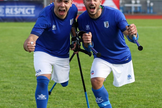 Calcio amputati, Europei: esordio con vittoria per l'Italia
