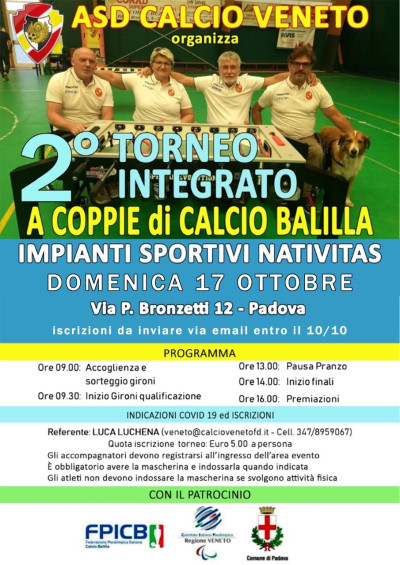 17/10/2021 - 2° Torneo Integrato a coppie di calcio balilla