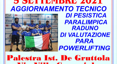 AGGIORNAMENTO TECNICO DI PESISTICA PARALIMPICA - ARIANO IRPINO (AV) 5 SETTEMB...