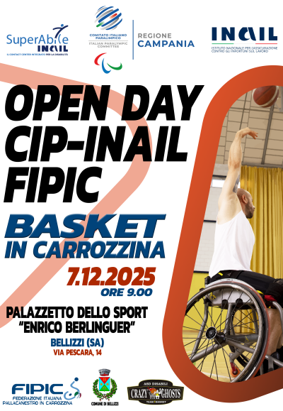 Open Day Cip-Inail-Fipic di Pallacanestro in carrozzina, Bellizzi (Sa) 7 dice...