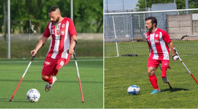 CALCIO AMPUTATI -  Salvatore La Manna e  Zaral Virgolin in Nazionale