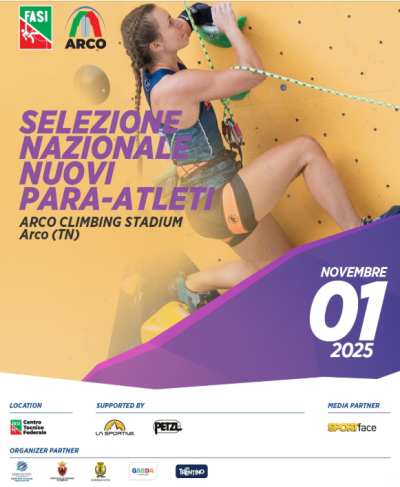 OPEN DAY PARA CLIMBING - PER ATLETI CON DISABILITÀ FISICA O VISIVA 1&d...