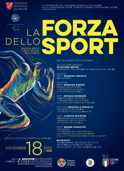 'La Forza dello Sport'- energia vitale, fonte di sane motivazioni