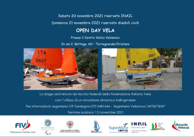 Open Day Vela per disabili INAIL e civili: scadenza iscrizioni 12 novembre 2021