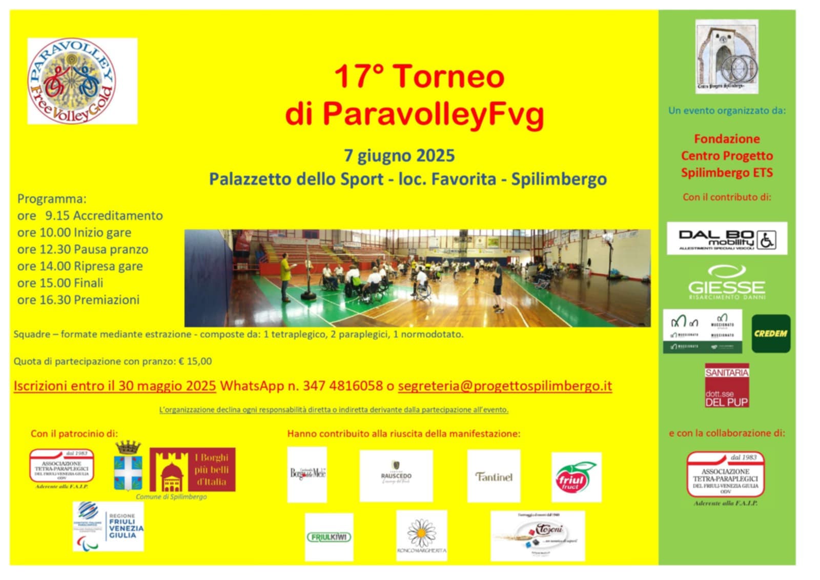 PARAVOLLEY – 17° Torneo di ParaVolleyFvg