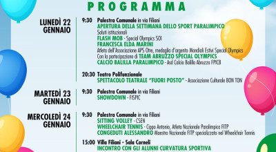 Si apre la Settimana dello Sport Paralimpico e dell'Inclusione a Pineto