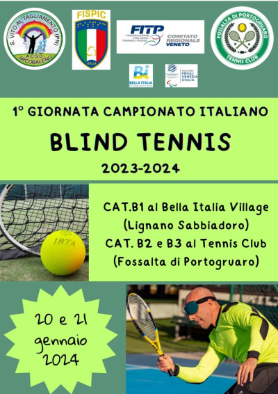 BLIND TENNIS - 1 Giornata Campionato Italiano 2023-2024