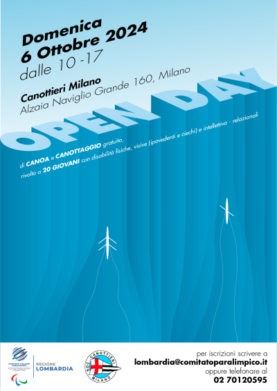 OPEN DAY CANOTTAGGIO&CANOA CIP LOMBARDIA – CANOTTIERI MILANO