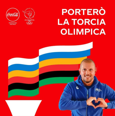 GIOCHI INVERNALI - Luca Da Prato Tedoforo di Milano Cortina 2026