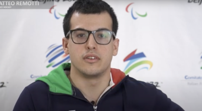 #versopechino: Matteo Remotti Marnini, para ice hockey