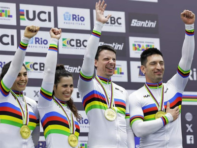 Ciclismo, Mondiali su pista: oro per Colombo/Bissolati e Meroni/Ceci