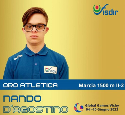 MEDAGLIA D'ORO per l'atleta Pescarese Nando D'Agostino