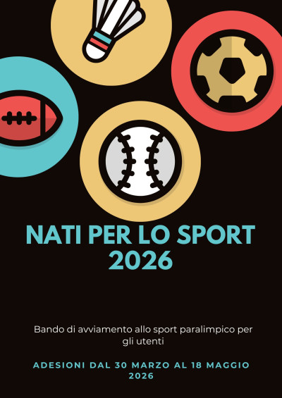 Nati per lo Sport 2026 &ndash;  FASE UTENTI