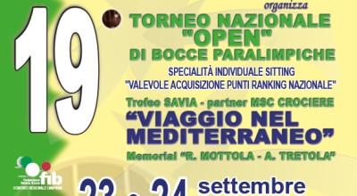 Torneo Nazionale di Bocce Paralimpiche, Benevento 23-24 settembre 2023