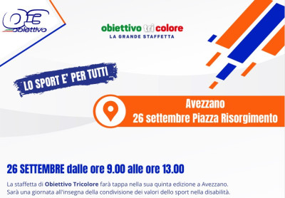 Obiettivo Tricolore farà tappa ad Avezzano
