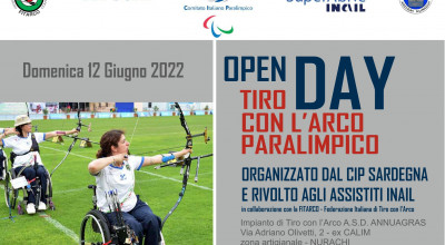 Locandina Open Day di Tiro con l'Arco - Nurachi 12-06-2022