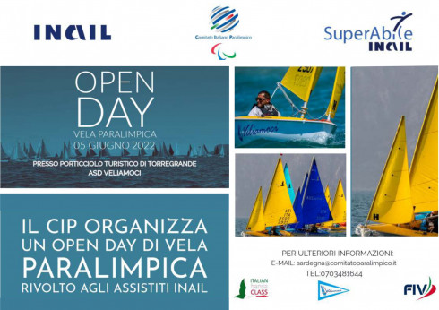 Locandina Open Day Vela Paralimpica Torre Grande 05-06-2022