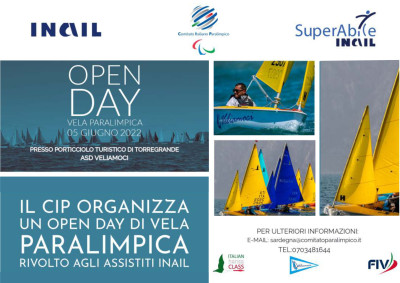 Locandina Open Day Vela Paralimpica Torre Grande 05-06-2022 Locandina Open Day Vela Paralimpica Torre Grande 05-06-2022