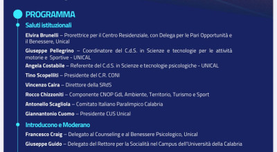 Evento &ldquo;Psicologia, sport e benessere&rdquo;