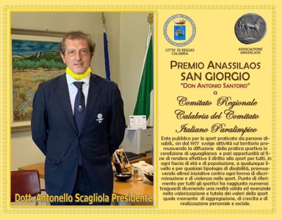 PREMIO ANASSILAOS SAN GIORGIO DON ANTONIO SANTORO