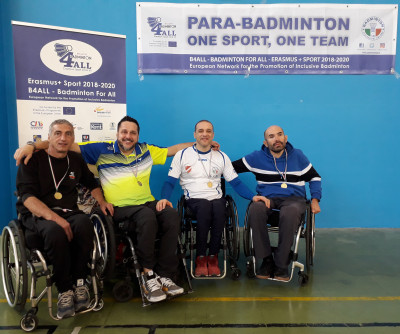 Para-badminton, Giuseppe Maurizio sul gradino più alto del podio