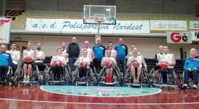BASKET IN CARROZZINA - Castelvecchio Polisportiva Nordest a Trento per contin...