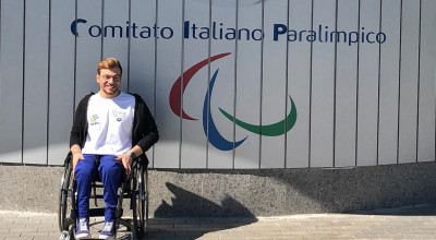 Pompeo Barbieri alla XII Giornata Nazionale dello Sport Paralimpico.