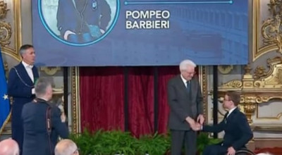 Un eroe ed un campione: a Pompeo Barbieri l’onorificenza al Merito dell...