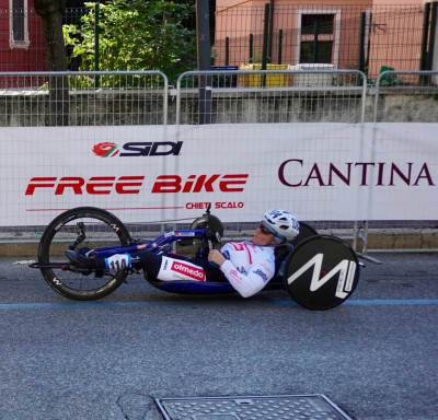 Francesca Porcellato ad Avezzanno per i campionati italiani di handbike