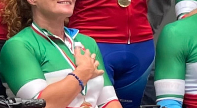 PORCELLATO CAMPIONESSA D'ITALIA CRONO DI PARACICLISMO