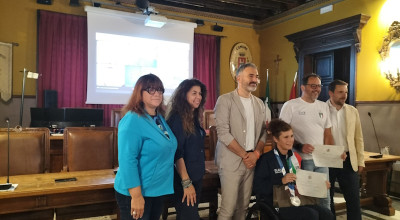 PREMIAZIONI -  Katia Aere e Massimiliano Popaiz premiati  dal Comune di San V...