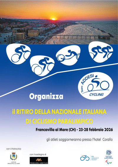 La Nazionale Italiana di ciclismo paralimpico in raduno a Francavilla al Mare