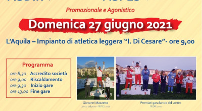 Atletica leggera: a L’Aquila preparativi per i Campionati Regionali FIS...