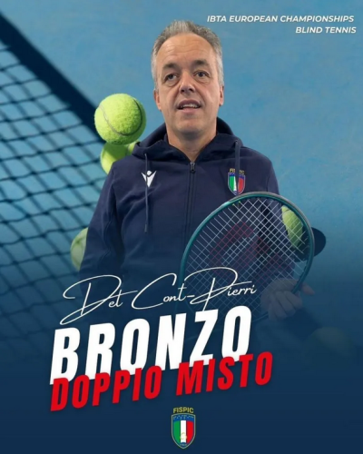 BLIND TENNIS – Bronzo Europeo per Renzo Del Cont