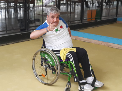 Roberto Fondi, il bocciofilo paralimpico che non molla mai