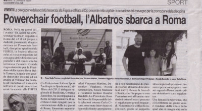 Powerchair - Ass. Albatrs Sbarca a Roma