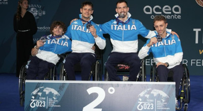 Scherma, Mondiali di Terni: argento per la squadra di fioretto maschile