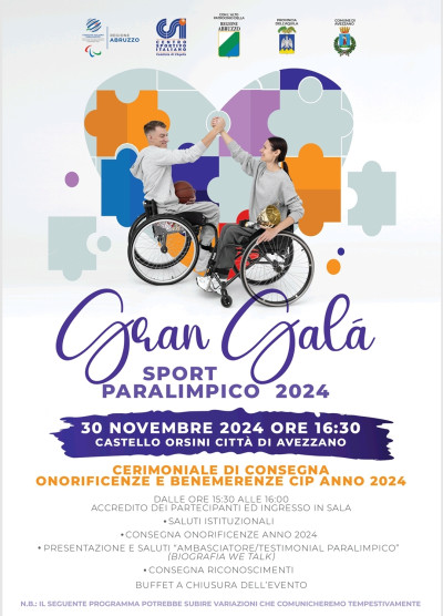 Gran Galà dello Sport Paralimpico 2024