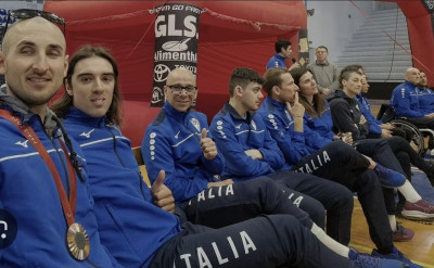 Michele Pittacolo si allena con il paraciclismo azzurro in vista dei Campiona...