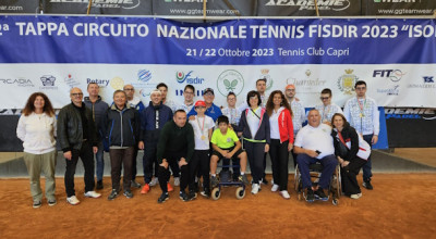 TENNIS -  Medagliati gli atleti ACSD Arcobaleno Onlus al circuito nazionale