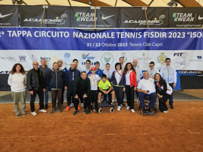 TENNIS - Medagliati gli atleti ACSD Arcobaleno Onlus al circuito nazionale