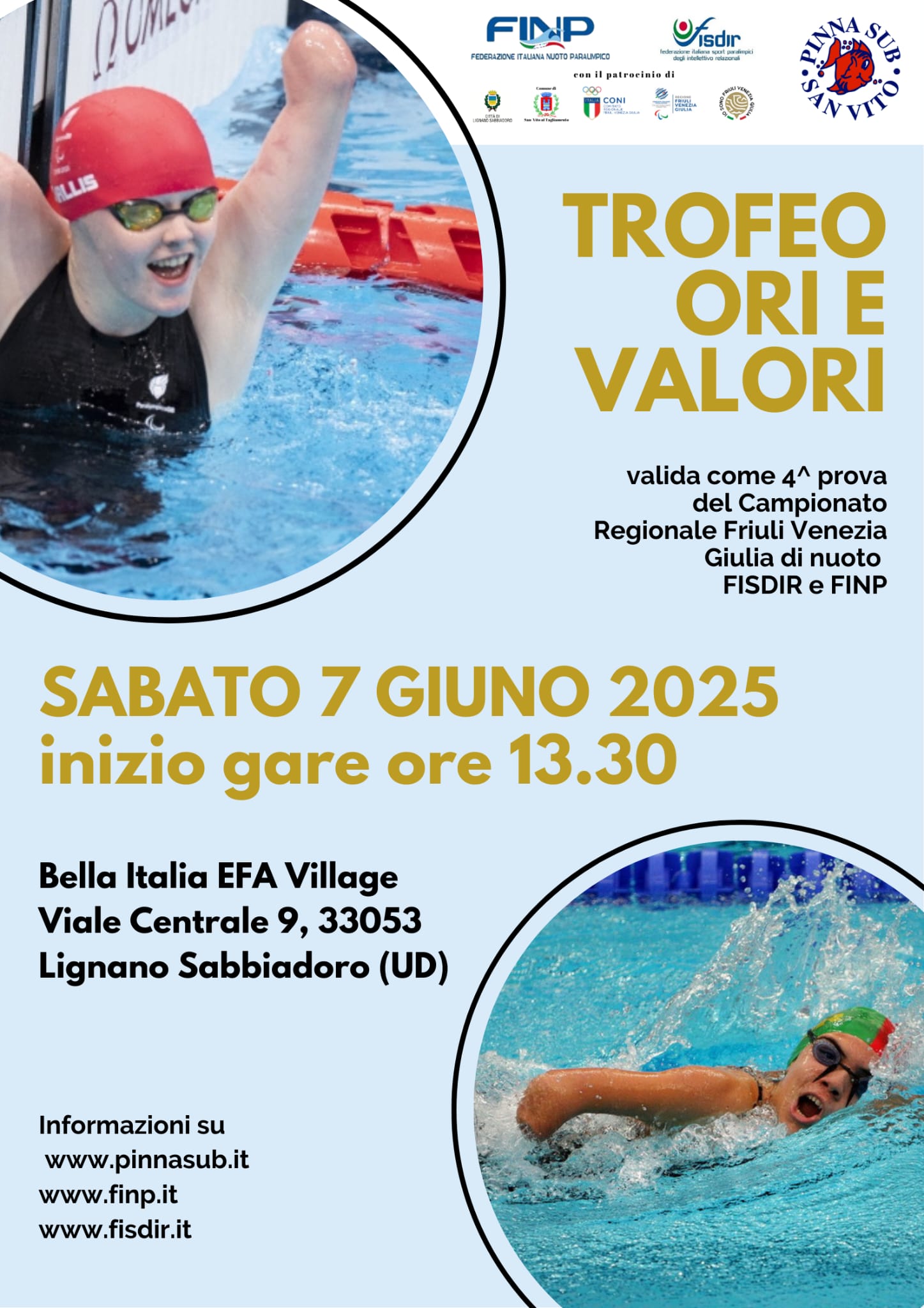 NUOTO – Trofeo Ori e Valori