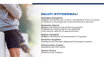 UNICAL E LA CULTURA PARALIMPICA