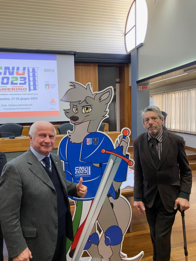 Universiadi 2023 - Consigliere CIP Marche Tarcisio Pacetti e Presidente Luca Savoiardi Universiadi 2023 - Consigliere CIP Marche Tarcisio Pacetti e Presidente Luca ...