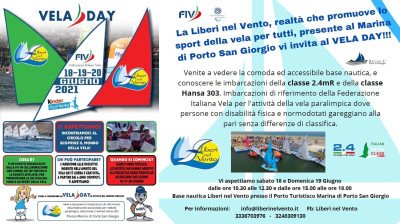 Il Vela Day per conoscere il fantastico sport della vela per tutti sulle imba...